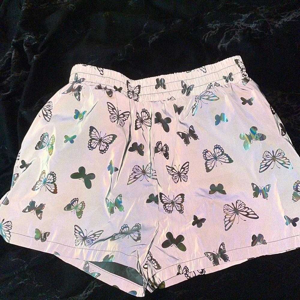 Reflective butterfly shorts